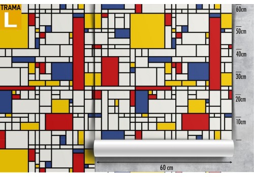 Carta da Parati Pattern geometrico mattoncini bambini. 2