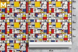 Carta da Parati Righe e Onde Geometrica Decorazioni e Pattern