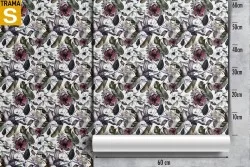 Wallpaper Design and Styles Flora and Fauna Flowers Leaves Modern Nature
