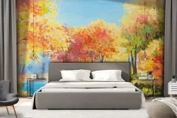 Wallpaper Paintings and Watercolors Forests and Trees