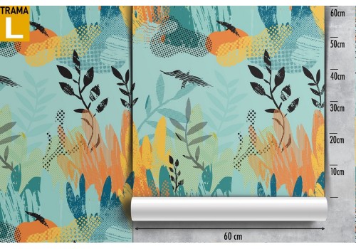 Wallpaper decoration abstract nature leaves. 2