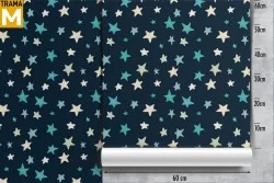 Carta da Parati Decorazioni e Pattern Righe e A pois Spazio e Pianeti