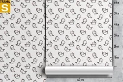 Children's Wallpaper Decorations and Animal Birds Fantasy Pattern