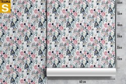 Wallpaper Design and Styles Flora and Fauna Flowers Leaves Nature Vintage
