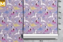 Wallpaper Animals Birds Decorations and Fantasy Patterns