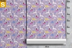 Children's Wallpaper Animals Birds Decorations and Fantasy Patterns