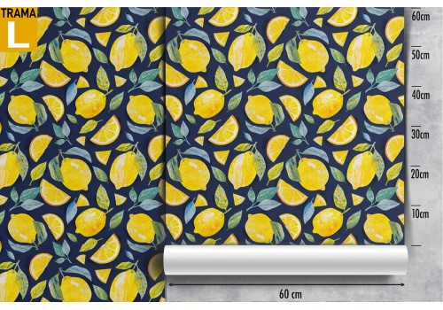 Wallpaper decoration pattern lemons. 2