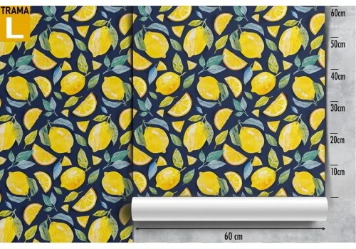 Wallpaper decoration pattern lemons. 2