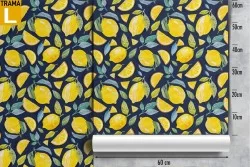 Carta da Parati decorazione pattern limoni.