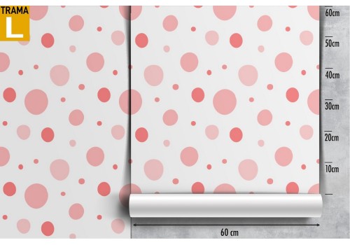 Children's polka dot wallpaper decoration. 2