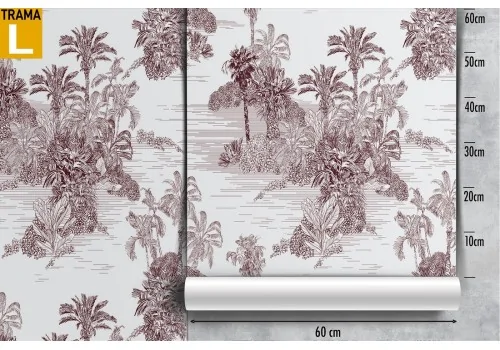 Tropical nature vintage wallpaper decoration. 2