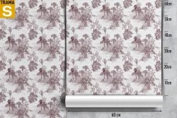Carta da Parati Design e Stili Flora e Fauna Alberi Foglie Tropicale