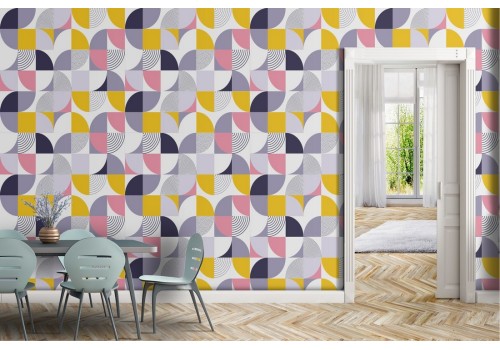 Vintage Geometric Wallpaper