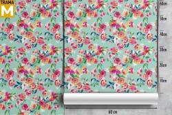 Carta da Parati Fiori Natura Vintage