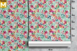 Vintage Nature Flowers Wallpaper