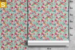 Wallpaper Design and Styles Flora and Fauna Flowers Nature Vintage