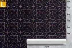 Art deco geometric pattern wallpaper.