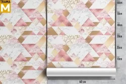 Carta da Parati Geometrica Luxury Moderna