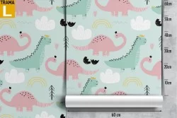 Dinosaur wallpaper for children.