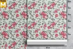 Vintage Nature Flowers Wallpaper