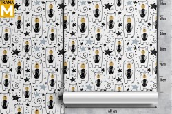 Carta da Parati Decorazioni e Pattern Animali uccelli Stilizzata