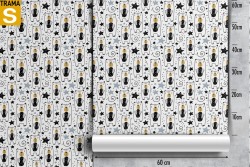 Carta da Parati Bambini Design e Stili Decorazioni e Pattern Animali uccelli Stilizzata