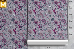 Carta da Parati animali Fiori Natura Tropicale