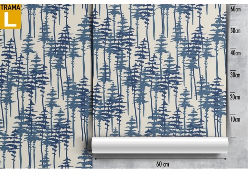 Wallpaper pattern nature stylized trees. 2