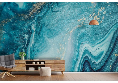 Luxury blue marble wallpaper surface