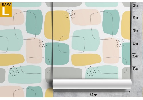 Vintage abstract geometry wallpaper decoration. 2