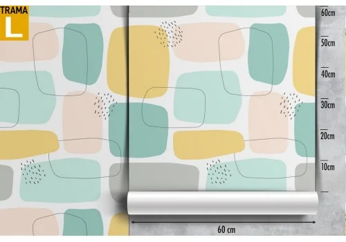 Vintage abstract geometry wallpaper decoration. 2