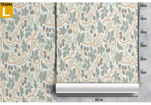 Carta da Parati decorazione natura fiori e rampicanti. 2