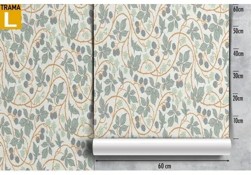 Carta da Parati decorazione natura fiori e rampicanti. 2