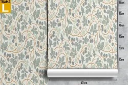 Carta da Parati decorazione natura fiori e rampicanti.
