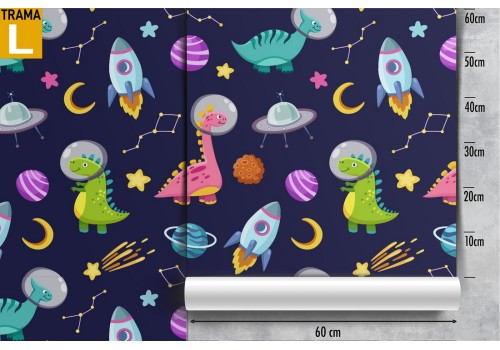 Wallpaper decoration children aliens and planets. 2