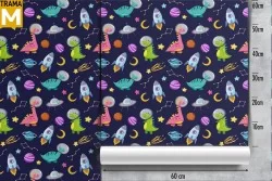 Carta da Parati Decorazioni e Pattern Razzi aerei mongolfiere Spazio e Pianeti