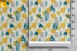 Wallpaper decoration stylized nature leaves.