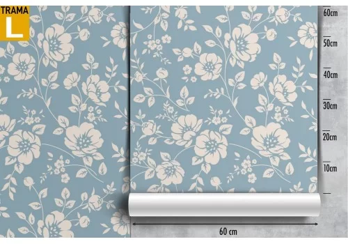 Carta da Parati decorazione fiori vintage natura. 2