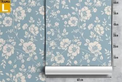 Carta da Parati decorazione fiori vintage natura.