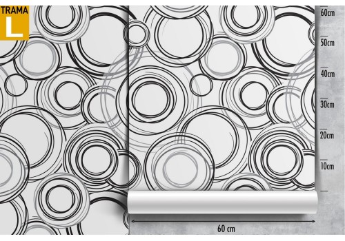 Wallpaper vintage decoration stylized geometric circles. 2