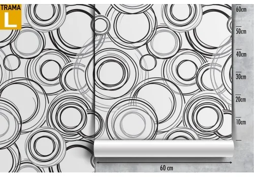 Wallpaper vintage decoration stylized geometric circles. 2