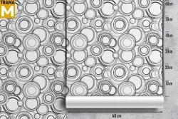 Carta da Parati Geometrica Stilizzata Vintage