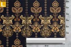 Carta da Parati decorazione vintage sigilli.