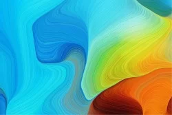 Carta da Parati Design e Stili Astratta Dipinti e Acquerelli Righe e Onde