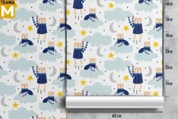 Carta da Parati Animali uccelli Decorazioni e Pattern Spazio e Pianeti