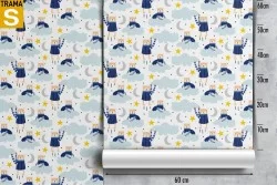 Children's Wallpaper Animals Birds Decorations and Patterns Space and Planets