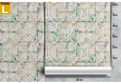 Wallpaper with vintage tile surface. 2