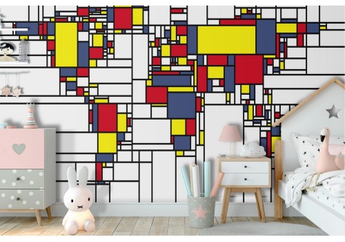 Carta da Parati mappamondo stilizzato LEGO 2