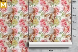 Floral Dark Wallpaper and Modern Skulls