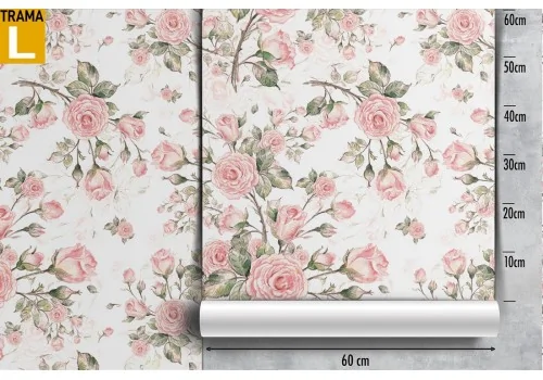 Vintage rose flowers wallpaper decoration. 2